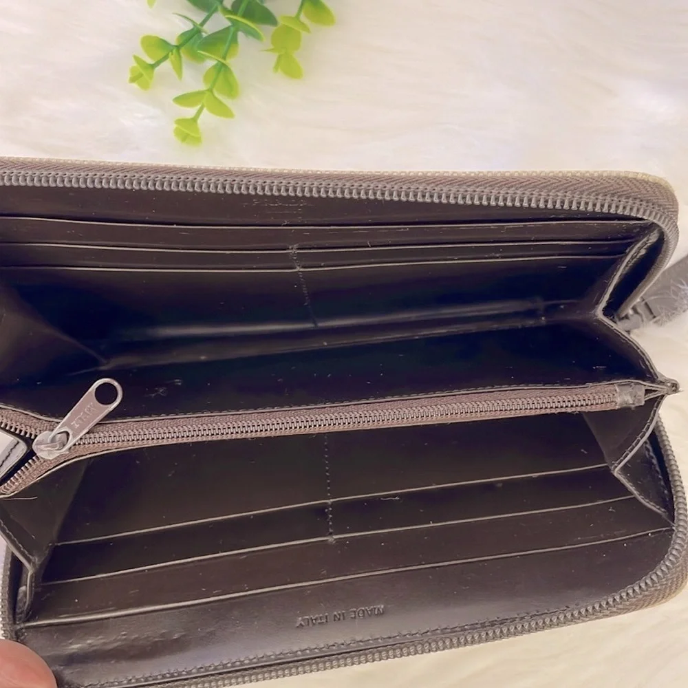 Prada Canvas Canapa‎ Zippy Wallet